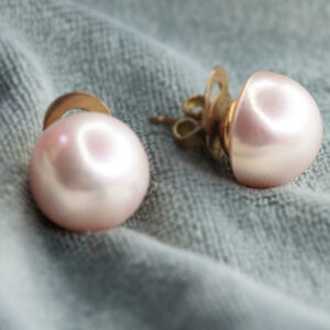 Top Luster Pink Mabe Earrings