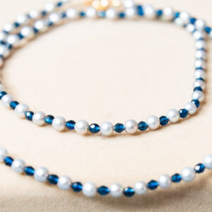White Akoya with stones 3
